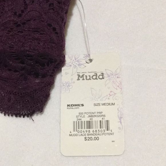 Mudd Pretty Little Layers Lace Bandeau Purple - Picture 2 of 6